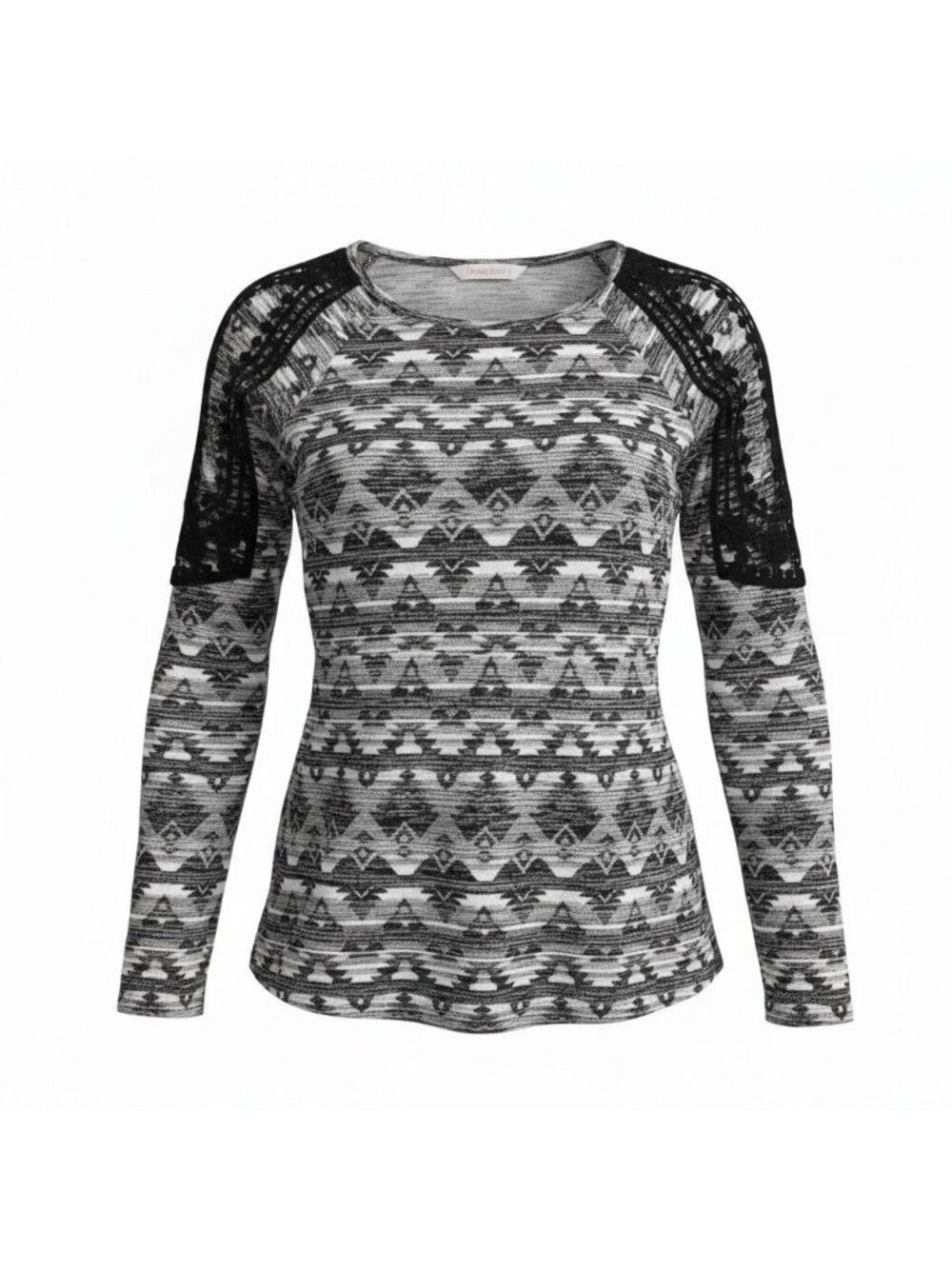 No Boundaries Shoulder Cut‑Out Sweater – Grey & Black – Size XXL (19) – NEW With